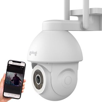 Superior Outdoorcamera - Buiten camera met nachtzicht - Beveiligingscamera - Muur & Dakbevestiging - 4MP - Wit