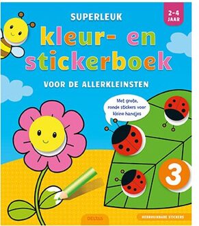 Superleuk kleur- en stickerboek voor de allerkleinsten / 2-4 jaar - Boek Deltas Centrale uitgeverij (9044749366)