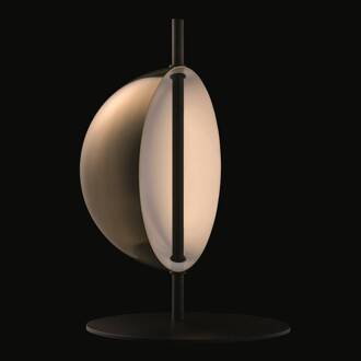 Superluna 297 LED tafellamp, messing messing, zwart