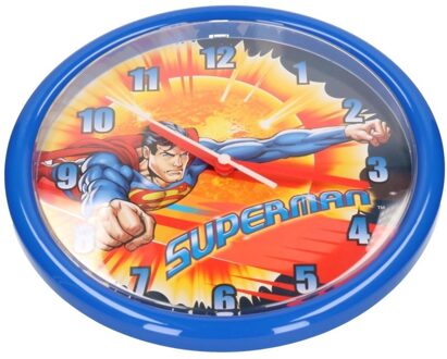 Superman Blauwe Superman klok 26 cm - Wandklokken