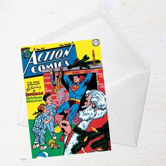 Superman Christmas Greetings Card - Large Card