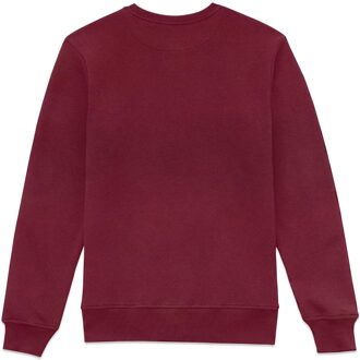 Superman Christmas Sweatshirt - Burgundy - S Rood