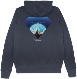 Superman Earth View Hope Hoodie - Navy - L Meerdere kleuren