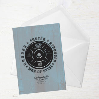 Superman Fathers Day Greetings Card - Large Card