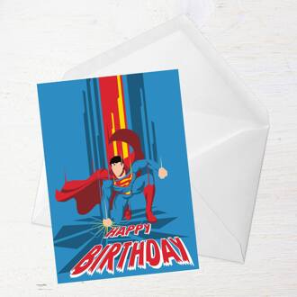 Superman Happy Birthday Greetings Card - Large Card