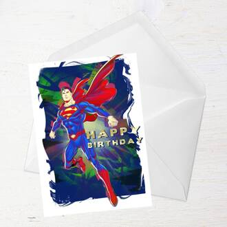 Superman Happy Birthday Greetings Card - Large Card