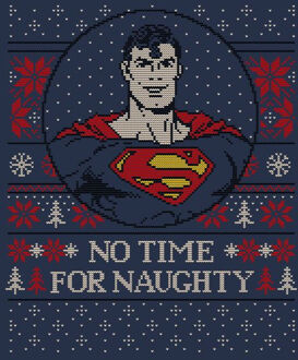 Superman May Your Holidays Be Super Women's Christmas T-Shirt - Navy - XS