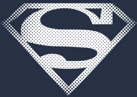 Superman Spot Logo Hoodie - Navy - L - Navy blauw