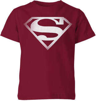 Superman Spot Logo Kids' T-Shirt - Burgundy - 134/140 (9-10 jaar) - Burgundy