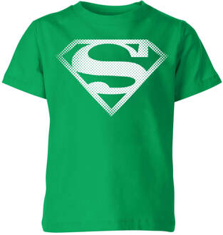 Superman Spot Logo Kids' T-Shirt - Green - 122/128 (7-8 jaar) - Groen - M