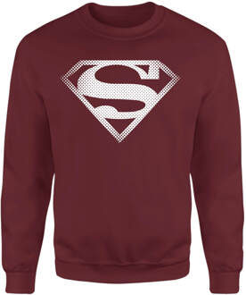 Superman Spot Logo Sweatshirt - Burgundy - M Rood
