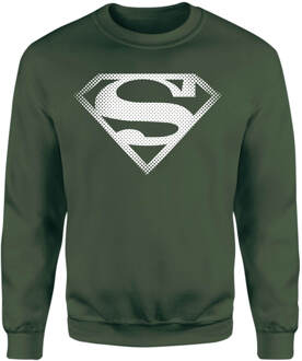 Superman Spot Logo Sweatshirt - Green - S Groen