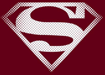 Superman Spot Logo Women's T-Shirt - Burgundy - S Rood