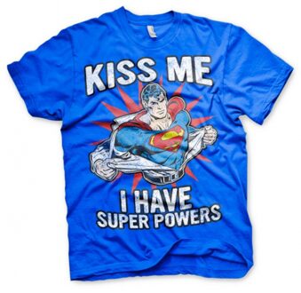 Superman Super Powers heren t-shirt 2xl