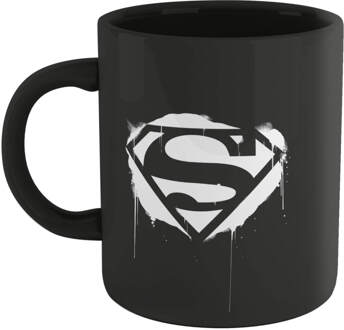 Superman Superman Graffiti Mug - Black Zwart