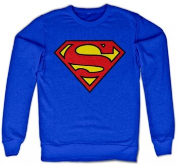 Superman Sweater Superman logo blauw voor heren