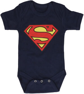 Superman Unisex Rompertje - Blauw - Maat 74