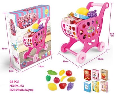 Supermarkt Winkelwagen 28X30X18 Cms.