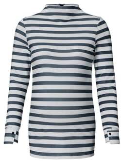 Supermom Shirt Striped - Black Stripe - Maat M