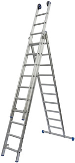 SuperPRO Reformladder SuperPRO Recht | 3x12 | Met Stabilisatiebalk | Geanodiseerd - 1250570312