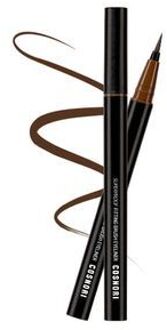 Superproof Fitting Brush Eyeliner - 3 Colors 2024 Version - #02 Black Brown