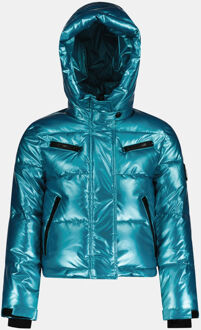 Superrebel Spicy Girls Hooded Metallic Ski-Jas Junior Blauw - 16 Years