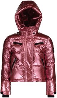 Superrebel Spicy Girls Hooded Metallic Ski-Jas Junior Roze - 12 Years
