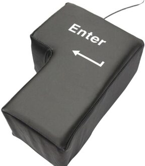 Supersized USB Enter-toets Kussen Desktop Dutje Kussen Stress Relief Tool voor Home Office Computer Laptop Spons Pad Novelty