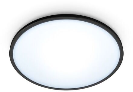 Superslim plafondlamp rond zwart - Tunable White - 1x14W 1300lm 2…