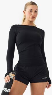 Supersoft Sculpt Top Met Lange Mouwen, Black