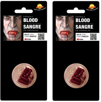 Superstar 18x stuks horror kunstbloed capsules voor in de mond