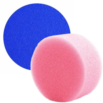 Superstar Carnaval schmink met sponsje - blauw - gezicht/lichaam - 16 ml - kind/volwassenen