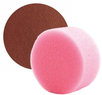 Superstar Carnaval schmink met sponsje - bruin - gezicht/lichaam - 16 ml - kind/volwassenen