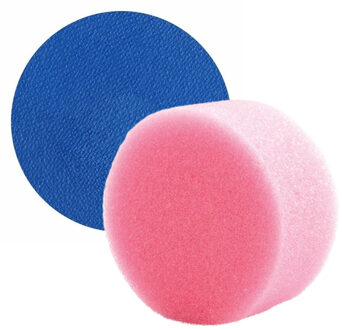 Superstar Carnaval schmink met sponsje - donkerblauw - gezicht/lichaam - 16 ml - kind/volwassenen