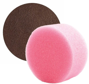 Superstar Carnaval schmink met sponsje - donkerbruin - gezicht/lichaam - 16 ml - kind/volwassenen