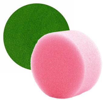 Superstar Carnaval schmink met sponsje - donkergroen - gezicht/lichaam - 16 ml - kind/volwassenen