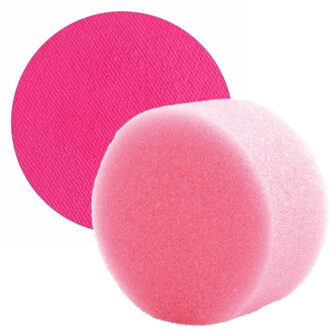 Superstar Carnaval schmink met sponsje - fuchsia roze - gezicht/lichaam - 16 ml - kind/volwassenen