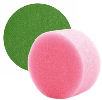 Superstar Carnaval schmink met sponsje - groen - gezicht/lichaam - 16 ml - kind/volwassenen