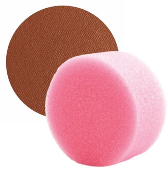 Superstar Carnaval schmink met sponsje - Kastanje bruin - gezicht/lichaam - 16 ml - kind/volwassenen