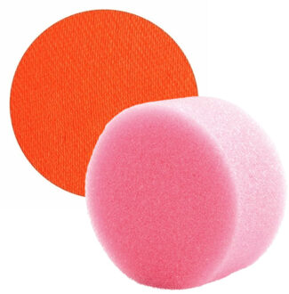 Superstar Carnaval schmink met sponsje - knal oranje - gezicht/lichaam - 16 ml - kind/volwassenen