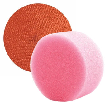 Superstar Carnaval schmink met sponsje - koper - gezicht/lichaam - 16 ml - kind/volwassenen