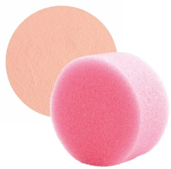 Superstar Carnaval schmink met sponsje - lichtbeige - gezicht/lichaam - 16 ml - kind/volwassenen