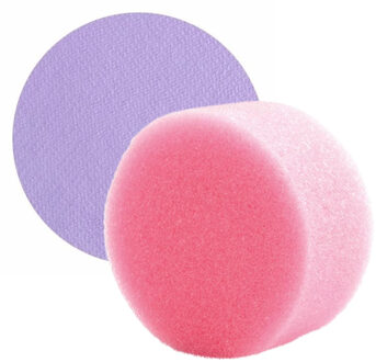 Superstar Carnaval schmink met sponsje - Lila paars - gezicht/lichaam - 16 ml - kind/volwassenen