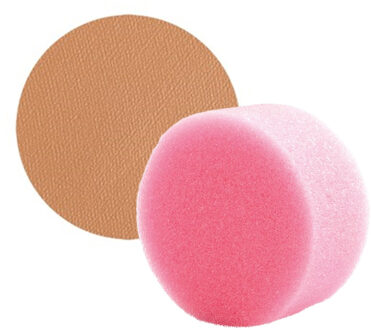 Superstar Carnaval schmink met sponsje - mat bruin - gezicht/lichaam - 16 ml - kind/volwassenen