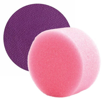 Superstar Carnaval schmink met sponsje - Paars - gezicht/lichaam - 16 ml - kind/volwassenen