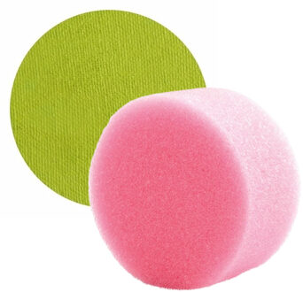 Superstar Carnaval schmink met sponsje - pistache groen - gezicht/lichaam - 16 ml - kind/volwassenen