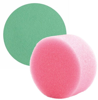 Superstar Carnaval schmink met sponsje - smaragd groen - gezicht/lichaam - 16 ml - kind/volwassenen