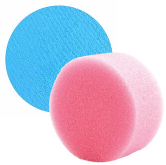 Superstar Carnaval schmink met sponsje - turquoise blauw - gezicht/lichaam - 16 ml - kind/volwassenen