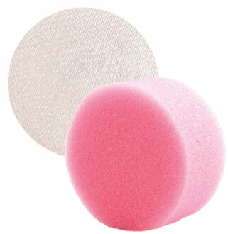 Superstar Carnaval schmink met sponsje - zilver/wit - gezicht/lichaam - 16 ml - kind/volwassenen