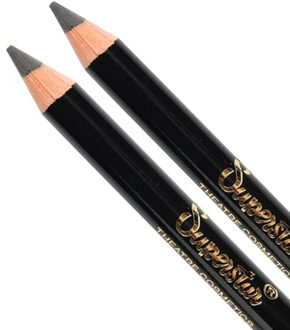 Superstar Dermatographe schmink potlood - 2x - zwart - aflijnen - fijne punt